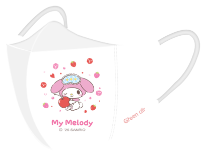 หน้ากากอนามัย 3D Snow My Melody สำหรับเด็ก 20 ชิ้น / กล่อง รุ่น 2 สี